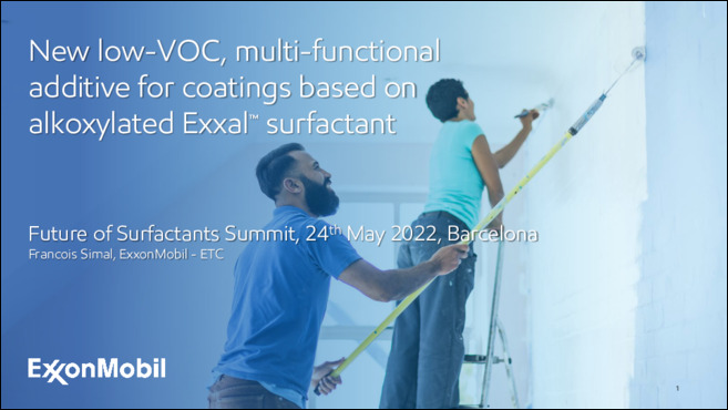 Learn our novel application of Exxal™ branched alcohol based surfactants for low-VOC coalescents.