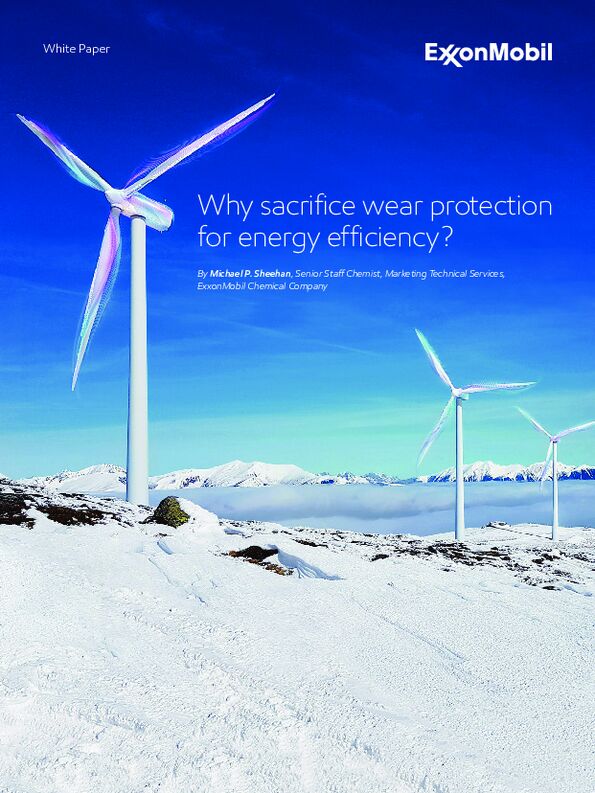 Energy efficiency study in industrial gear oils with SpectraSyn Elite™ mPAO
