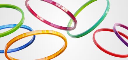 Multicolored rings