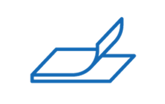 Icon of papers together describing adhesion.