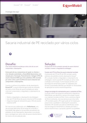 Crie sacos pesados reciclados de vários ciclos sem comprometer o desempenho.