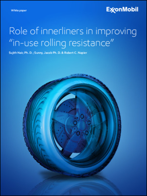 Air retention is a critical factor in a tire’s performance, and ExxonMobil is developing solutions to improve air retention. ExxonMobil Exxpro elastomers offers reduced potential for cracking and splitting due to oxidation and heat, with greater chain stiffness and higher packing density making it harder for oxygen molecules to pass through.