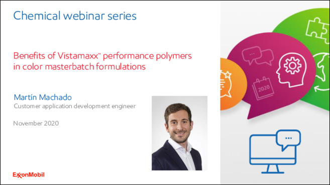 Vistamaxx™ performance polymers can inspire your next masterbatch innovations.