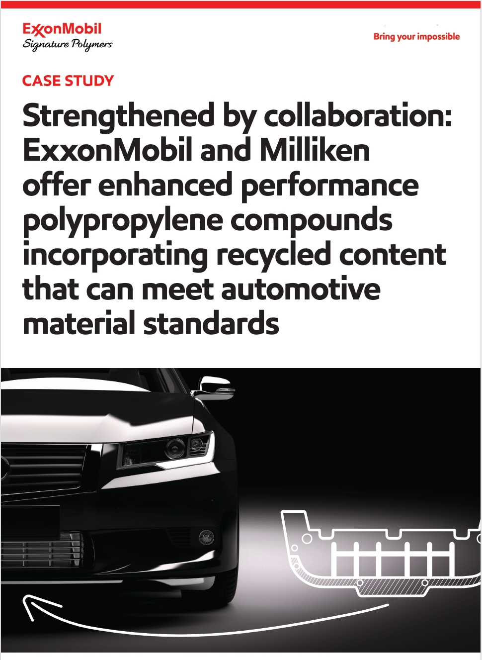 Strengthened by collaboration: ExxonMobil and Milliken offer enhanced performance polypropylene compounds incorporating recycled content that can meet automotive material standards
