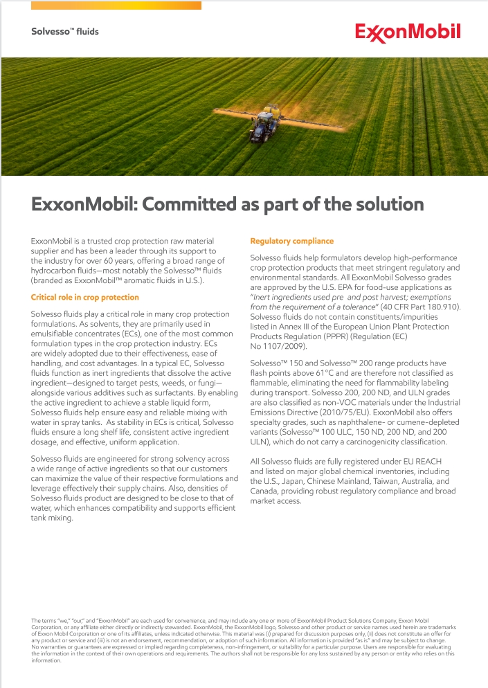 Learn how aromatic solvents help increase crop production
