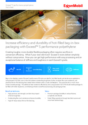 Creating tougher, more durable flexible packaging often requires sacrifices in conversion efficiency.  What if your resin did more?  