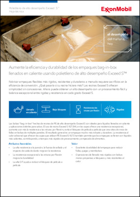 Crear envases flexibles más resistentes y duraderos a menudo requiere sacrificios en la eficiencia de conversión. ¿Qué pasaría si tu resina hiciera más? Las resinas Exceed S ofrecen simplicidad sin concesiones. Ahora puede obtener un alto rendimiento con un procesamiento sencillo y un equilibrio excepcional entre rigidez y dureza en cada grado Exceed S.