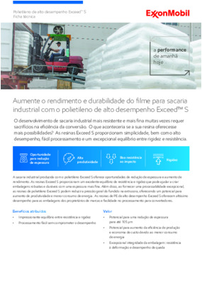 O desenvolvimento de sacaria industrial mais resistente e mais fina muitas vezes requer sacrifícios na eficiência da conversão.  O que aconteceria se a sua resina oferecesse  mais possibilidades?  