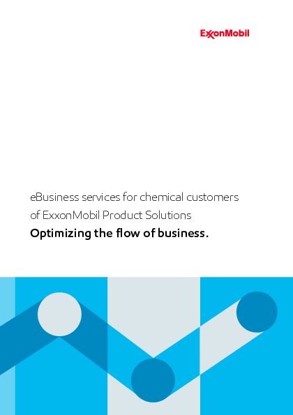 electronic brochure describing the eBusiness services available to chemical customers
