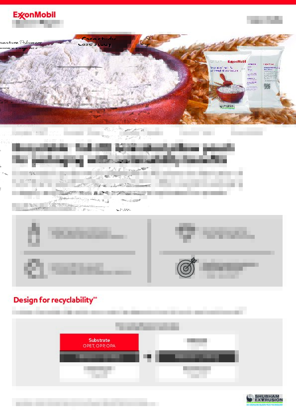 A solution that enables high quality mono-material packaging structures that can be mechanically recycled*. (*Recyclable in the few communities with programs and facilities in place that collect and recycle plastic film)