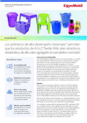 "Introducir Vistamaxx™ para compatibilizar nuestras corrientes de residuos de PP y PE nos ha permitido desbloquear nuevas oportunidades comerciales.