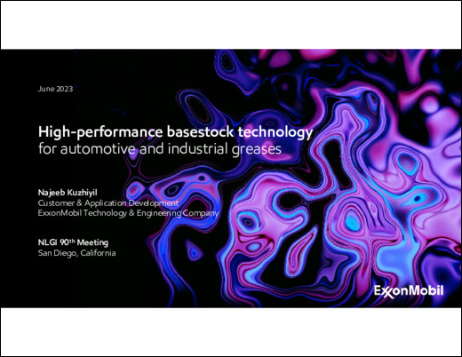Join our Synthetics experts to learn about our high performance basestock technology for automotive and industrial greases 