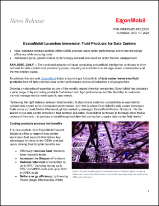 New, extensive product portfolio offers OEMs and end-users better performance and improved energy efficiency while reducing costs and addresses global growth in data center energy demand and the need for better thermal management.