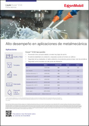 Conozca cómo el fluido Exxsol™ D145 permite operaciones de trabajo de metales seguras y de alto rendimiento en América del Norte.