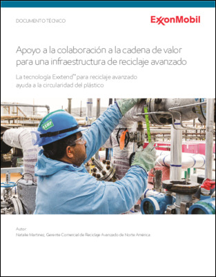 La tecnología Exxtend™ para el reciclaje avanzado ayuda a respaldar la circularidad de los plásticos