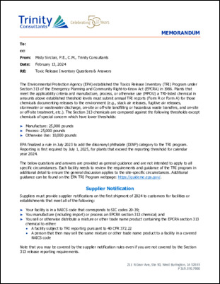TRI webinar FAQ's