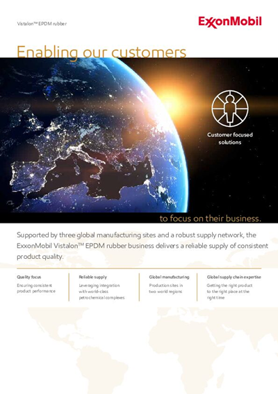 Vistalon EPDM brand promising brochure