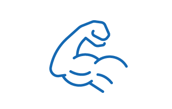 Strong arm icon surface xs