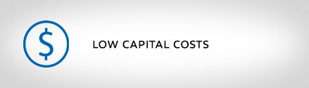 gas treating low capital costs