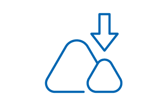 Reduced external plastomer icon