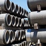 Industrial Sewage Pipes stacked