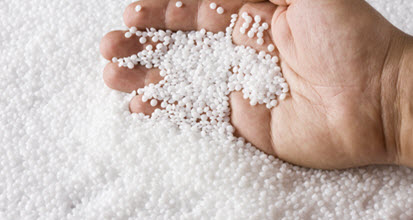 white resin held by hand