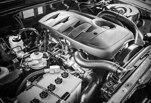 Imagen de un motor de automóvil.