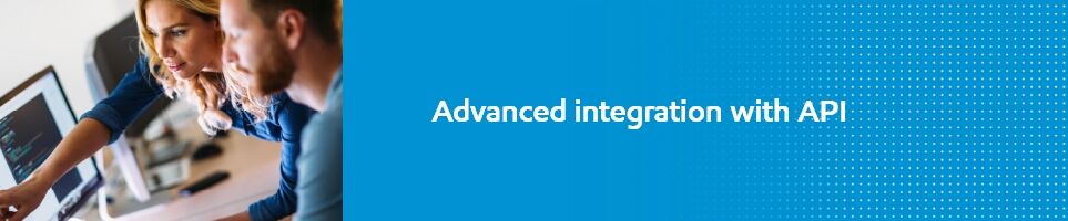 Advanced integration with API content banner