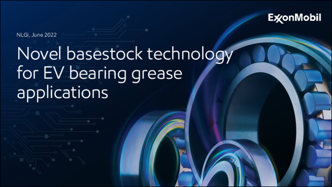 Novel base stock technology for EV bearing grease applications
