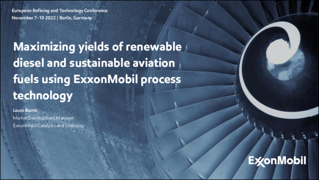 View Louis Burns' ERTC 2022 Presentation - to learn how ExxonMobil is advancing the development and use of technologies for lower-emission fuels through Renewable Distillate Fuel and Renewable Methanol Technologies.  Read Time: 7min. 