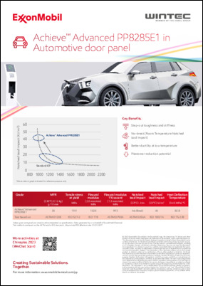 Achieve™ Advanced PP8285E1 in Automotive door panel with Wintec