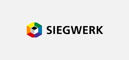 Siegwerk logo with gray background