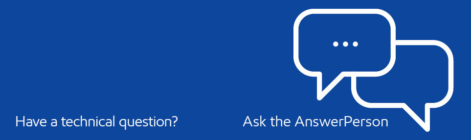 Have a technical question? Ask the AnswerPerson!
