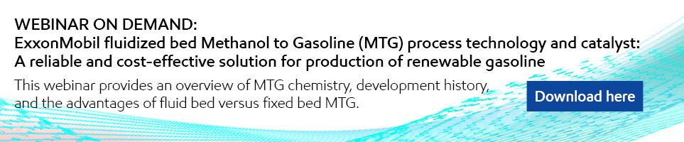 This webinar provides an overview of MTG chemistry, development history, and the  advantages of fluid bed versus fixed bed MTG.