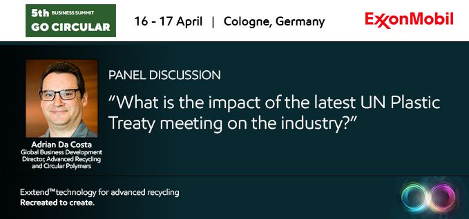 Adrian Da Costa, ExxonMobil Global Business Development Director, Advanced Recycling and Circular Polymers