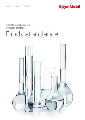 Typical properties for fluids - Americas portfolio