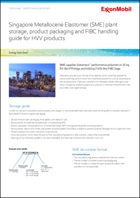 SME storage guide for HVV products