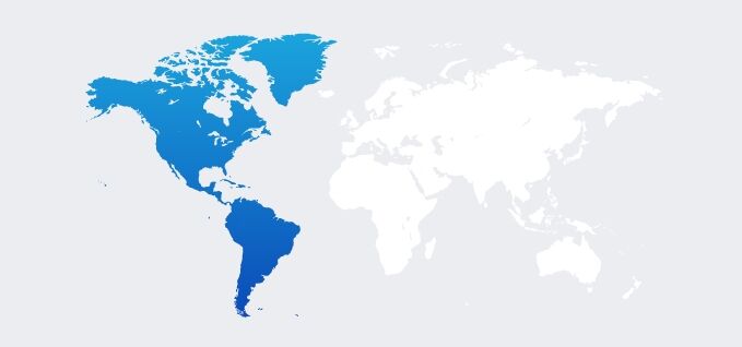 Polyethylene product finder Americas map